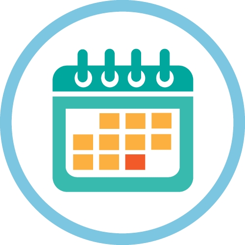 Calendar icon sign symbol design