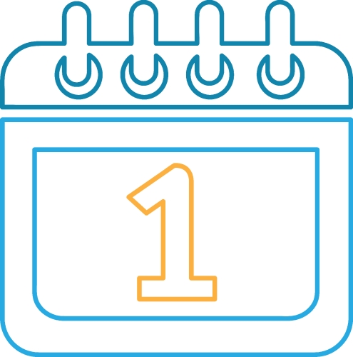 Calendar icon sign symbol design