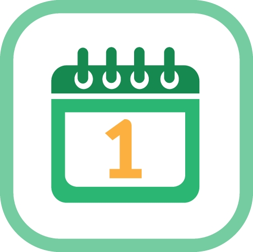 Calendar icon sign symbol design