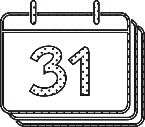 Calendar icon sign symbol design