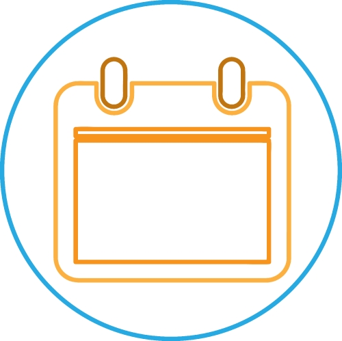 Calendar icon sign symbol design