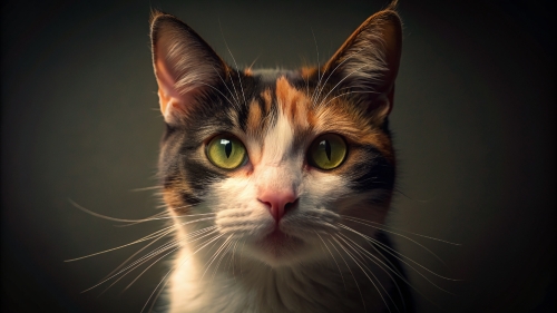 Calico cat, Face Close Up 27feb24 (11)