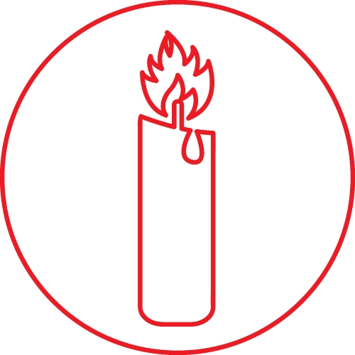 Candle icon sign symbol design