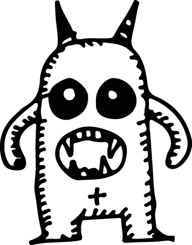 cartoon cute monsters illustration 
