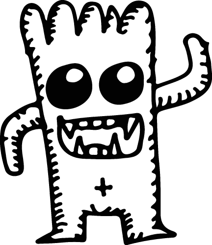 cartoon cute monsters illustration 