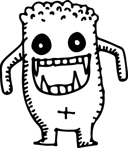 cartoon cute monsters illustration 