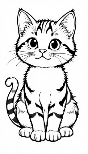 Cat cartoon Free Coloring Pages Coloring Book a (1)