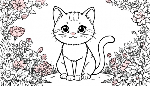 Cat cartoon Free Coloring Pages Coloring Book a (18)