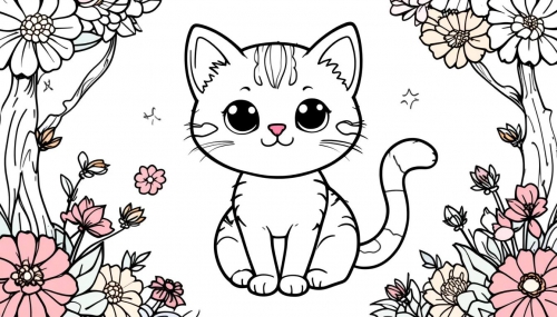 Cat cartoon Free Coloring Pages Coloring Book a (23)