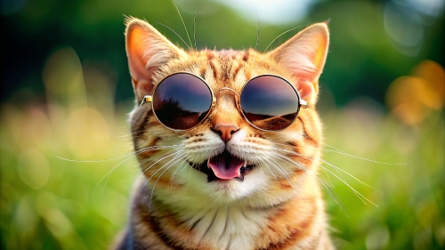 Cat Smiling wearing sunglasses 10mar24 (12)