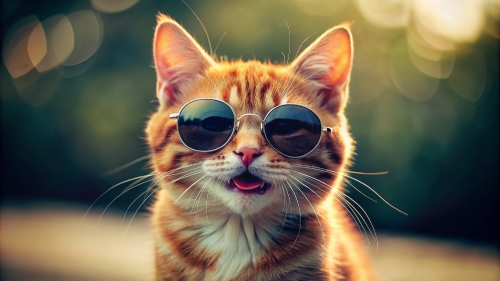 Cat Smiling wearing sunglasses 10mar24 (3)