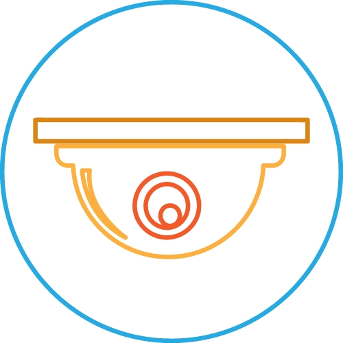 CCTV Camera Icon sign symbol design