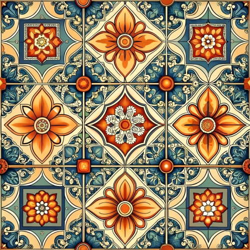 Ceramic tiles seamless pattern background abstract wallpaper