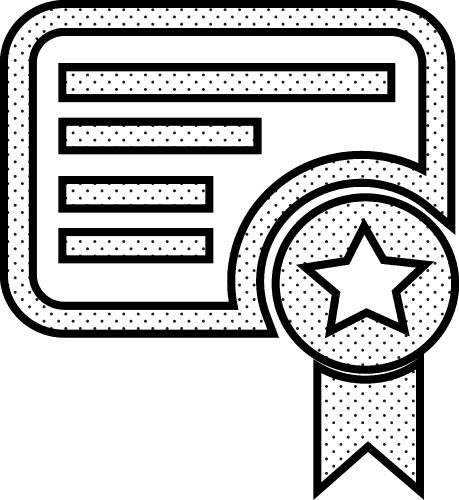 Certificate icon sign symbol design