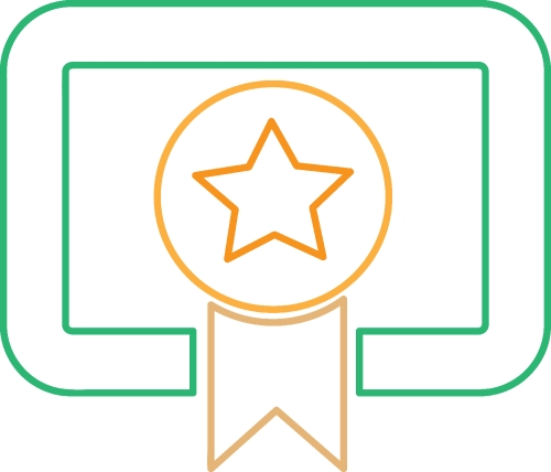 Certificate icon sign symbol design