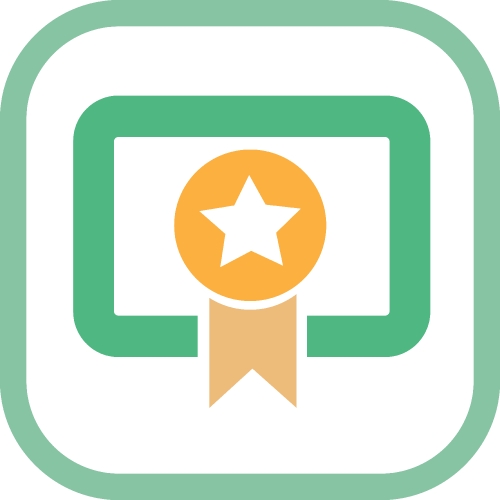 Certificate icon sign symbol design