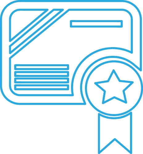 Certificate icon sign symbol design