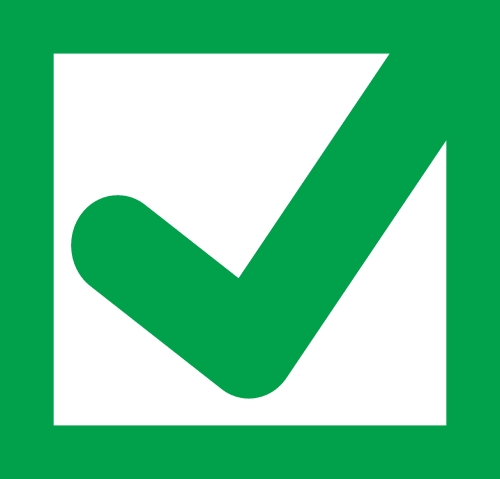 check mark icon sign design