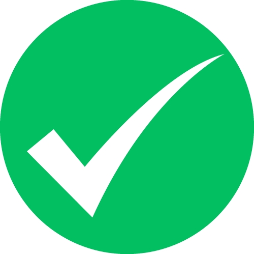 Check mark icon sign symbol design