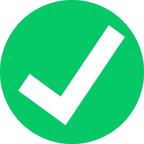 Check mark icon sign symbol design