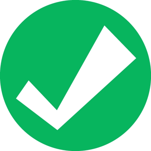 Check mark icon sign symbol design