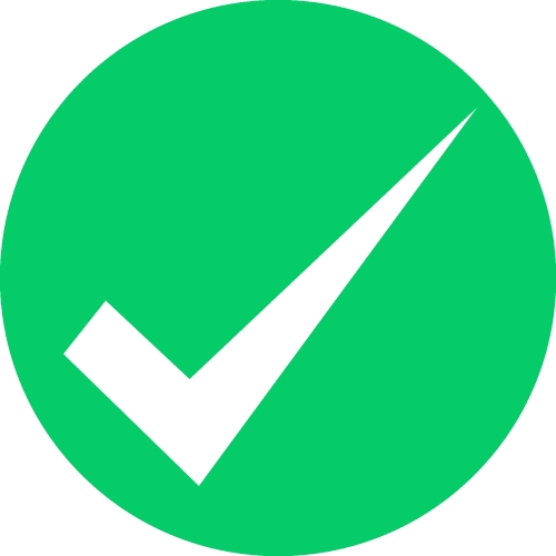 Check mark icon sign symbol design