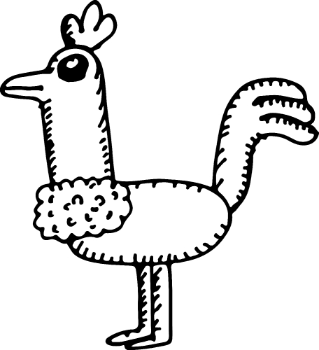 Chicken Cartoon illustration design