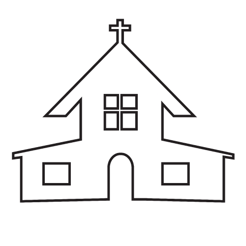 Christian church icon