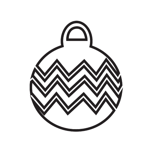 Christmas ball icon