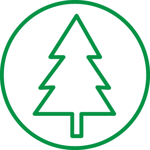 Christmas tree icon sign design