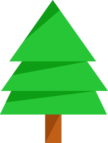 Christmas tree icon sign symbol design