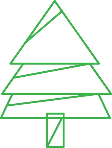 Christmas tree icon sign symbol design