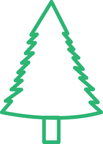 Christmas tree icon sign symbol design