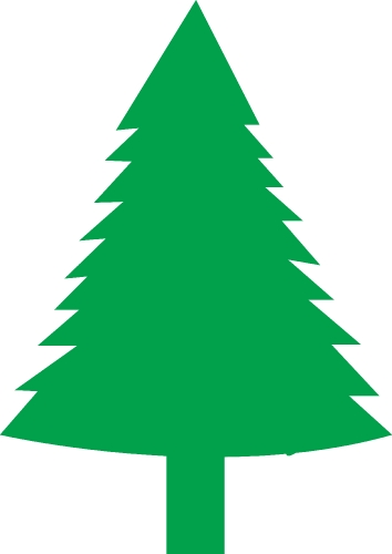 Christmas tree icon sign symbol design