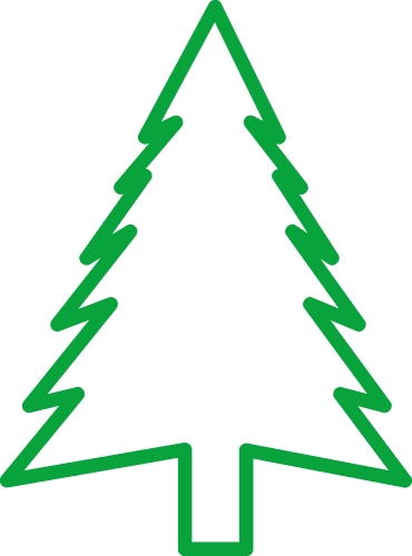 Christmas tree icon sign symbol design