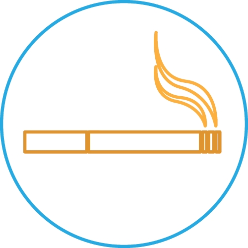 Cigarette icon sign symbol design