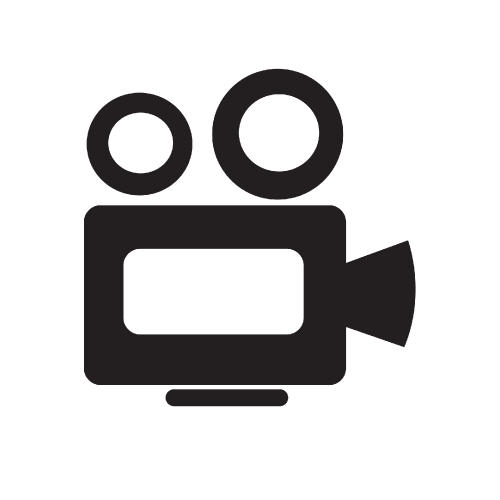 Cinema camera icon