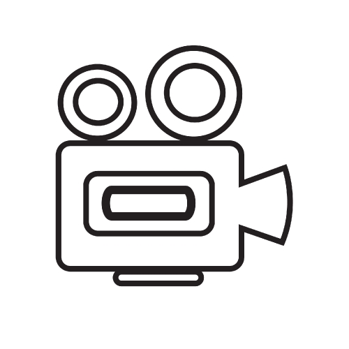 Cinema camera icon