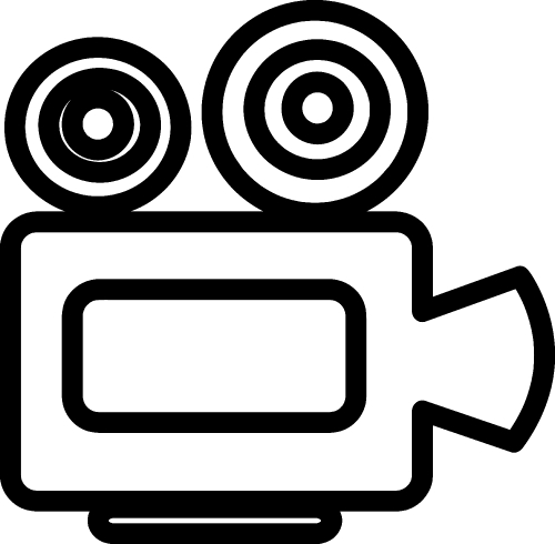 Cinema camera icon