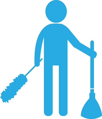 Cleaner icon Cleaning services sign symbol design