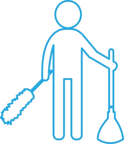 Cleaner icon Cleaning services sign symbol design