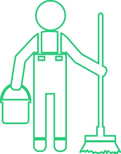 Cleaner icon Cleaning services sign symbol design