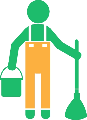 Cleaner icon Cleaning services sign symbol design