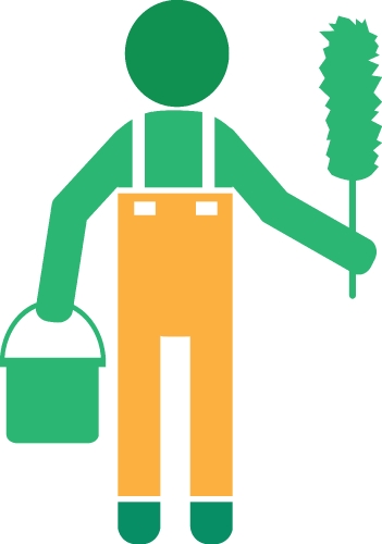 Cleaner icon Cleaning services sign symbol design