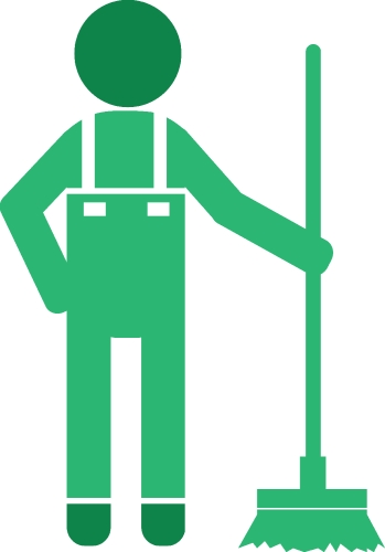 Cleaner icon Cleaning services sign symbol design