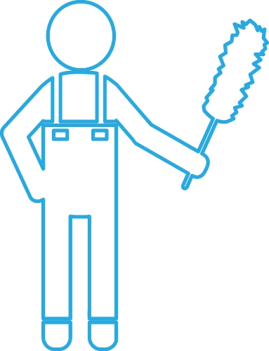 Cleaner icon Cleaning services sign symbol design