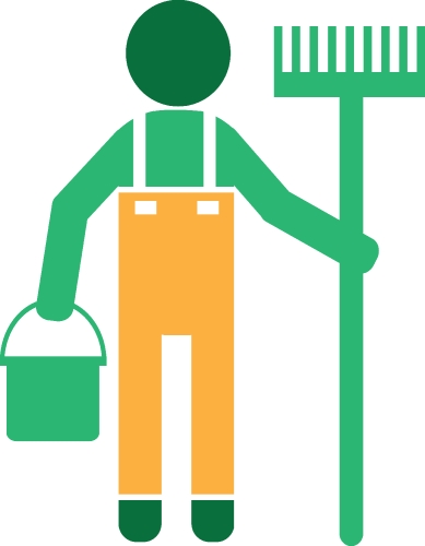 Cleaner icon Cleaning services sign symbol design