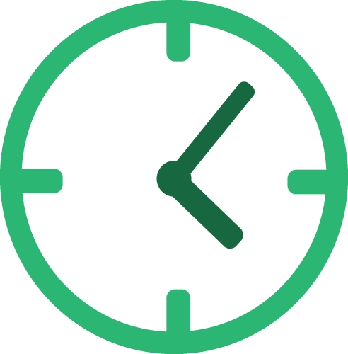 Clock icon sign design