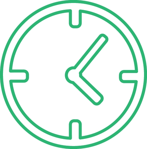 Clock icon sign design