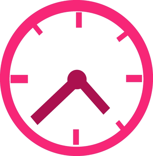 Clock icon sign design